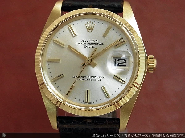 ロレックス ROLEX オイスターパーペチュアルデイト クロノメーター 14KG 金無