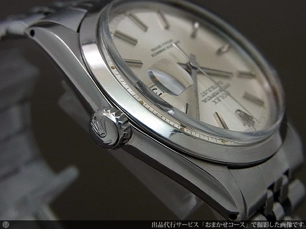 ロレックス ROLEX デイトジャスト Ref.1600 ツルベゼル シルバーダイアル 5連ジュブリーブレス オートマチック 日本ロレックス見積もり書付属