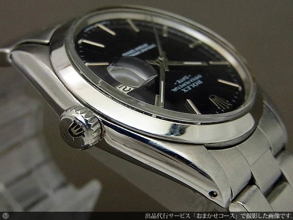 ロレックス ROLEX オイスターパーペチュアルデイト Ref.1500 精悍なブラックダイアル オートマチック 日本ロレックス見積もり書