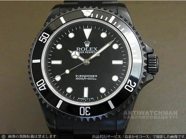 ロレックス サブマリーナ ノンデイト Ref.14060 Cal.3000 PVD加工ケース オートマチック BOX・ギャランティ等付属 ROLEX