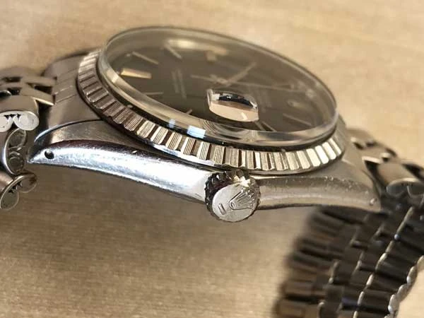 ROLEX ロレックス デイトジャスト Ref.1603 ブラックダイヤル 自動巻き 日本ロレックスOH見積書付属