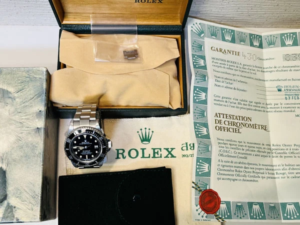 ロレックス ROLEX シードウェラー 16660 スパイダーダイヤル 1984年製 ギャランティー・箱・あまり駒1駒 修理補償書付き