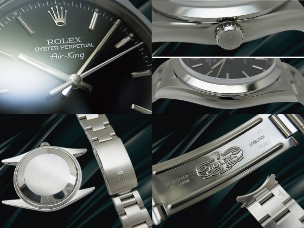 ロレックス エアキング Ref.14000 27石 Cal.3000 SS ブラックダイヤル 3連ハードブレスレット オートマチック 2025年OH済 BOX・ギャラ・日本ロレックス修理明細付属 ROLEX OYSTER PERPETUAL Air-King [代行おまかせコース]