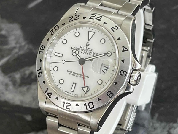 ロレックス ROLEX エクスプローラーII 16570 ギャランティー等完備 T番 オールトリチウム文字盤 販売店保証書付属