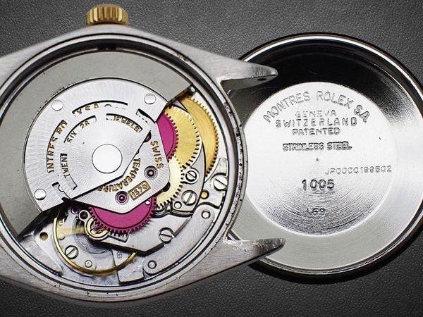 ロレックス オイスター パーペチュアル Ref.1002 Cal.1570 YG/SS コンビ ホワイトダイヤル 3連ハードブレス Ref.78353-18 オートマチック 2022年OH済 サービスポーチ・国際サービス保証書・日本ロレックス修理明細付属 ROLEX OYSTER PERPETUAL [代行おまかせコース]
