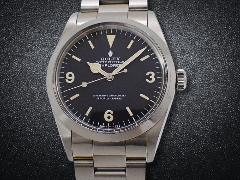 ロレックス エクスプローラーI Ref.1016 Cal.1570 SS ブラックダイヤル 3連ハードブレス Ref.78360 オートマチック 2026年OH済 時計店修理明細・日本ロレックス修理明細付属 ROLEX OYSTER PERPETUAL EXPLORERⅠ [代行おまかせコース]