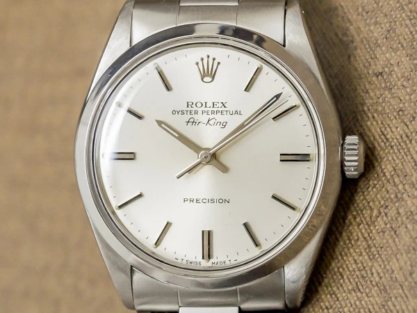 ロレックス オイスターパーペチュアル エアキング Ref.5500 プレシジョン メンズ 3連ハードブレス仕様 ROLEX Oyster Perpetual Air-King BOX 付き [ 代行おまかせコース]