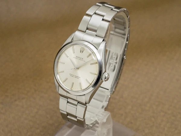 ロレックス オイスターパーペチュアル Ref.1002 クロノメーター ノンデイト シンプルメンズ 3連巻き込みブレス仕様 ROLEX BOX付き [ 代行おまかせコース ]