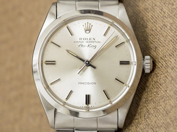 ロレックス オイスターパーペチュアル エアキング Ref.5500 プレシジョン メンズ 3連リベットブレス仕様 BOX付き ROLEX Oyster  Perpetual Air-King [ 代行おまかせコース]