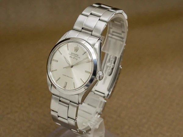 ロレックス オイスターパーペチュアル エアキング Ref.5500 スーパープレシジョン メンズ 3連リベットブレス仕様 BOX付き ROLEX Oyster Perpetual Air-King [ 代行おまかせコース]