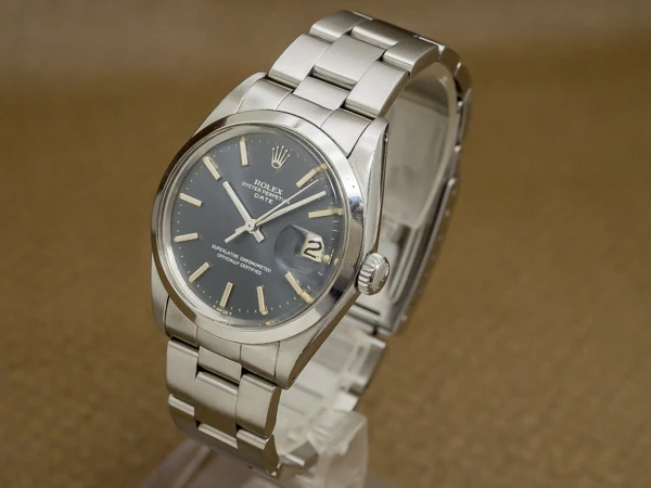 ロレックス オイスターパーペチュアルデイト Ref.1500 ネイビーカラー 3連ハードブレス仕様 ROLEX [ 代行おまかせコース ]