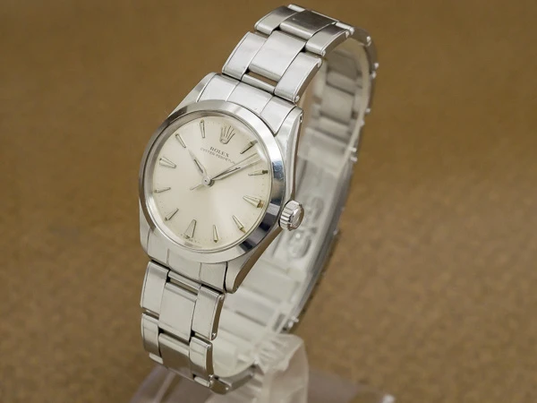 ロレックス オイスターパーペチュアル Ref.6548 ボーイズサイズ クサビインデックス シンプルダイヤル ROLEX 3連リベットブレス仕様 [ 代行おまかせコース ]