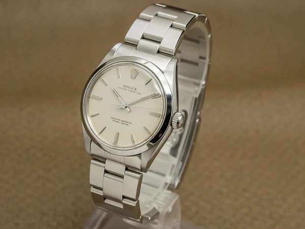 ロレックス オイスターパーペチュアル Ref.1002 クロノメーター ノンデイト クサビインデックス メンズ 3連ハードブレス仕様 ROLEX [ 代行おまかせコース ]