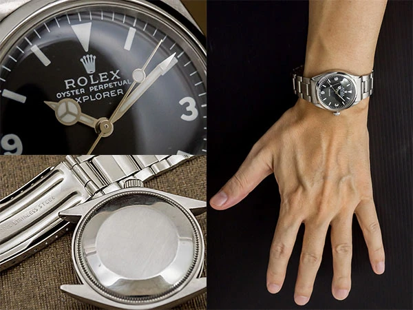 ロレックス エクスプローラー ボーイズ カスタム Ref.5500 オートマチック メンズ 社外ブレス仕様 ROLEX [ 代行おまかせコース ]