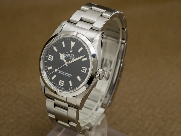 ロレックス エクスプローラー1 Ref.14270 ブラックダイヤル 3連ハードブレス仕様 OH済み ROLEX EXPLORER [ 代行おまかせコース ]