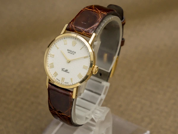 ロレックス チェリーニ 18KYG ラウンドケース コンピュータダイヤル レディースモデル YG尾錠付 Rolex Cellini 18KYG Round Case Computer Dial Ladies' Model with YG Buckle