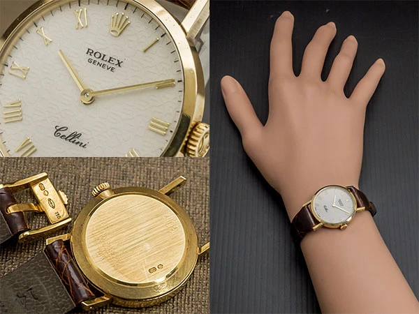 ロレックス チェリーニ 18KYG ラウンドケース コンピュータダイヤル レディースモデル YG尾錠付 Rolex Cellini 18KYG Round Case Computer Dial Ladies' Model with YG Buckle