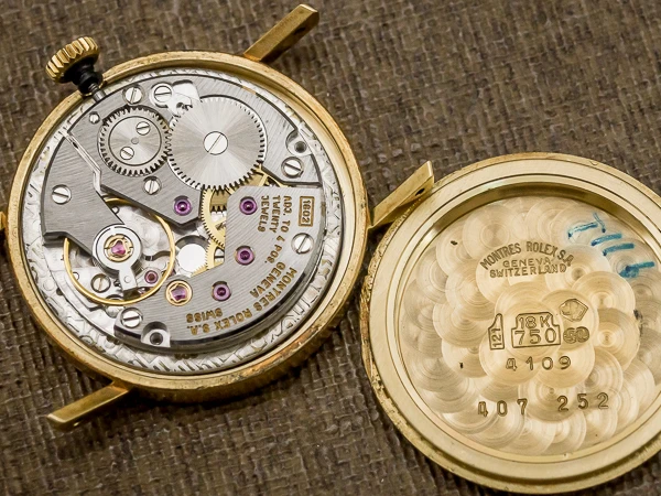 ロレックス チェリーニ 18KYG ラウンドケース コンピュータダイヤル レディースモデル YG尾錠付 Rolex Cellini 18KYG Round Case Computer Dial Ladies' Model with YG Buckle