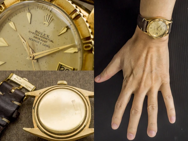 ロレックス オイスター パーペチュアル デイトジャスト サンダーバード Ref.6609 18KYG SERPICO Y LAINO Wネーム ヴィンテージ ROLEX [ 代行おまかせコース ]