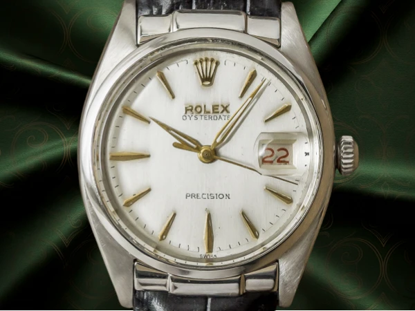 ロレックス オイスターデイト Ref.6694 シルバーダイヤル 赤黒デイト BOX付き ROLEX [代行おまかせコース]