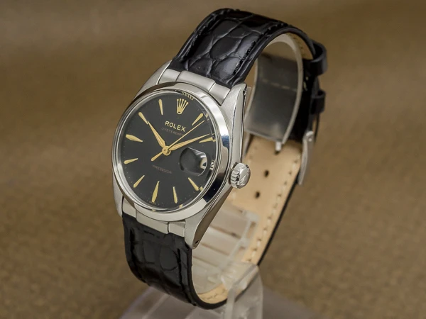 ロレックス オイスターデイト Ref.6694 ブラック ダイヤル ゴールドインデックス ヴィンテージ ROLEX BOX付き [ 代行おまかせコース ]