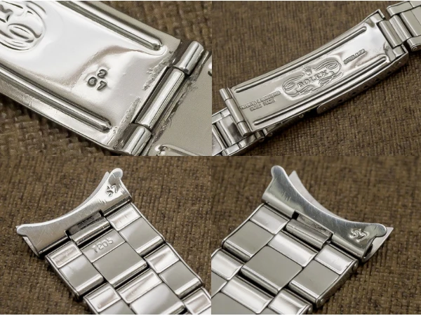 ロレックス 3連 リベットブレス Ref.7205 13コマ 飛び出し王冠バックル 19mm仕様 ROLEX [代行おまかせコース]