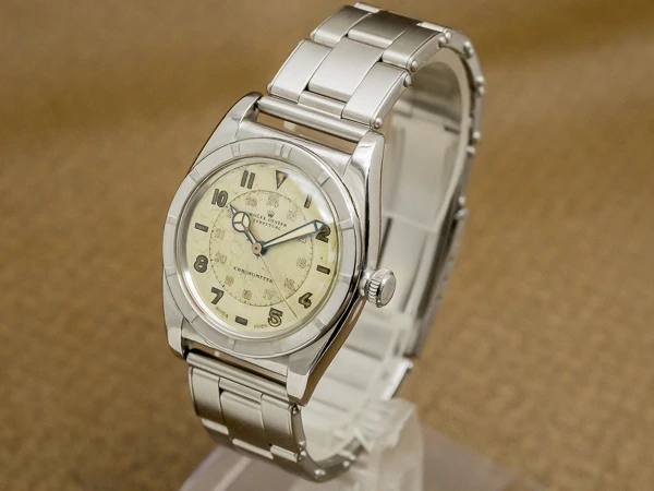 ロレックス バブルバック Ref.3372 エンジンターンドベゼル 飛びアラビア ツートーン 24Hダイヤル メンズ ヴィンテージ ROLEX [ 代行おまかせコース ]
