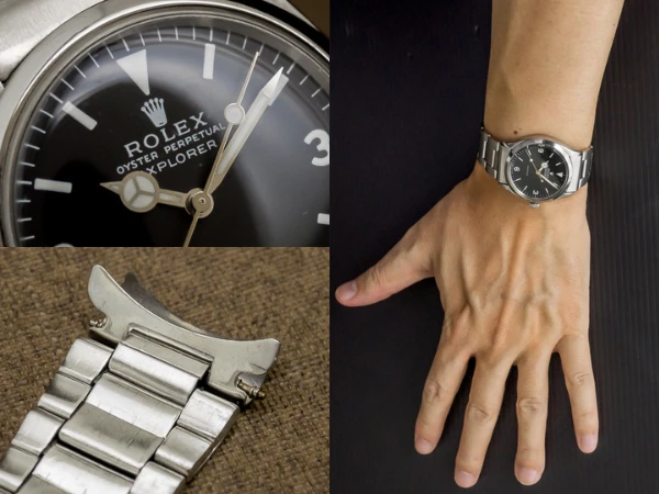 ロレックス エクスプローラー ボーイズ カスタム Ref.5500 オートマチック ヴィンテージ メンズモデル 社外ブレス仕様 ROLEX [ 代行おまかせコース ]