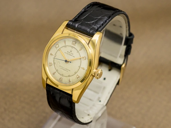 ロレックス バブルバック Ref.2940 14K/GOLDトップ S/STEEL BACK トビアラビア インサイドミニッツマーカー ヴィンテージダイヤル GF尾錠 BOX付き 本体重量40g ROLEX Bubble Back [ 代行おまかせコース ]