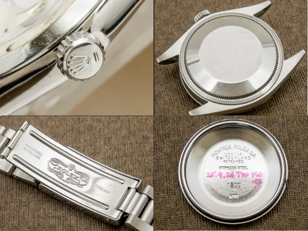 ロレックス オイスターパーペチュアルデイト Ref.1500 シルバーダイヤル 3連ハードブレス仕様 [ 代行おまかせコース ]
