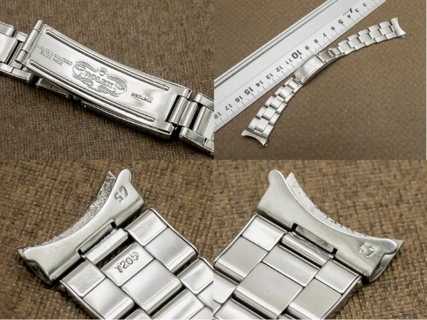ロレックス 3連 リベットブレス Ref.7205 12コマ 飛び出し王冠バックル 19mm仕様 ROLEX [代行おまかせコース]