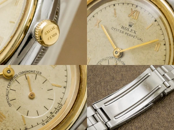 ロレックス バブルバック Ref.2940 YG/SSコンビ 飛びローマン スモールセコンド ヴィンテージダイヤル 社外製エクステンションリベットブレス仕様 ROLEX Bubble Back [ 代行おまかせコース ]