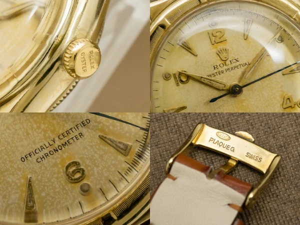 ロレックス バブルバック Ref.5015 10KYG 飛びアラビア エンジンターンドベゼル 本体重量36g GF尾錠 ROLEX Bubble-Back [ 代行おまかせコース ]