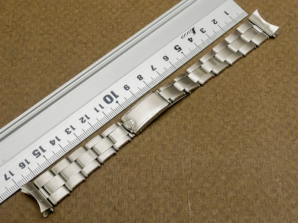 ロレックス 3連 USリベットブレス 12コマ 飛び出し王冠バックル 19mm仕様 ヴィンテージ ROLEX RIVET BRACELET [ 代行おまかせコース ]