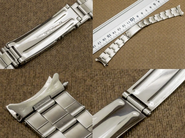 ロレックス 3連 USリベットブレス 12コマ 飛び出し王冠バックル 19mm仕様 ヴィンテージ ROLEX RIVET BRACELET [ 代行おまかせコース ]