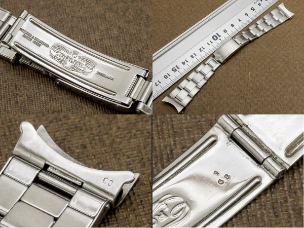 ロレックス 3連 リベットブレス Ref.7205 11コマ 飛び出し王冠バックル 19mm仕様 ROLEX [代行おまかせコース]