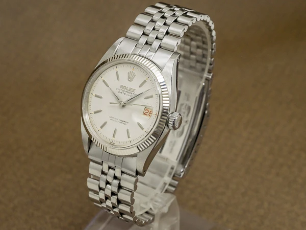 ロレックス オイスターパーペチュアル デイトジャスト Ref.6605 アイボリーダイヤル 赤黒デイト ヴィンテージ ROLEX [ 代行おまかせコース ]