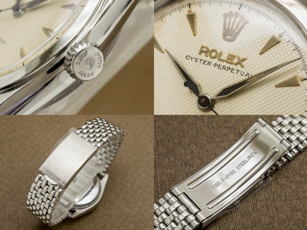 ロレックス セミバブルバック Ref.6084 自動巻き アイボリー ギョウシェダイヤル アルファハンド ヴィンテージ P-EYES製ジュビリーブレス ROLEX Semi-Babbleback [ 代行おまかせコース ]