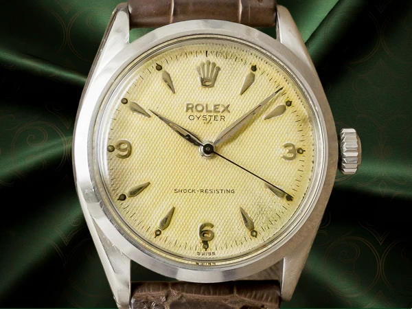ロレックス オイスター Ref.6480 アイボリー ギョウシェ ダイヤル 1955年製 ヴィンテージ ROLEX OYSTER [ 代行おまかせコース ]