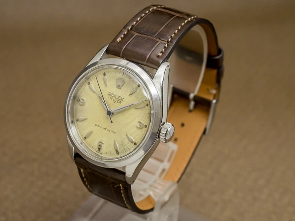 ロレックス オイスター Ref.6480 アイボリー ギョウシェ ダイヤル 1955年製 ヴィンテージ ROLEX OYSTER [ 代行おまかせコース ]