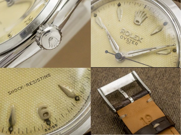ロレックス オイスター Ref.6480 アイボリー ギョウシェ ダイヤル 1955年製 ヴィンテージ ROLEX OYSTER [ 代行おまかせコース ]
