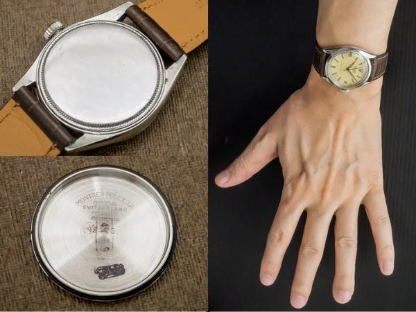 ロレックス オイスター Ref.6480 アイボリー ギョウシェ ダイヤル 1955年製 ヴィンテージ ROLEX OYSTER [ 代行おまかせコース ]
