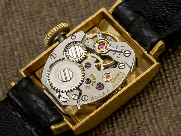 ロレックス レディース 18KYG 金無垢スクエアケース プレシジョン 可愛らしい手巻きモデル 重量11g ROLEX PRECISION [ 代行おまかせコース ]