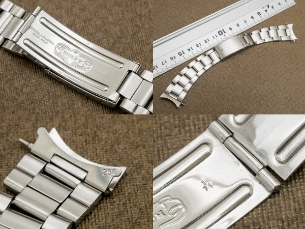 ロレックス 3連 巻き込みブレスレット Ref.7836 20mm SWISS MADE 13コマ ROLEX Bracelet [ 代行おまかせコース ]