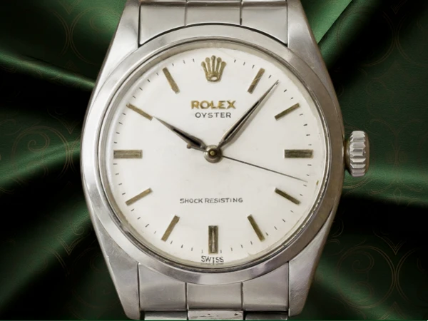 ロレックス オイスター Ref.6422 ヴィンテージ 手巻き アイボリーダイヤル 3連巻き込みブレス仕様 ROLEX OYSTER [ 代行おまかせコース ]