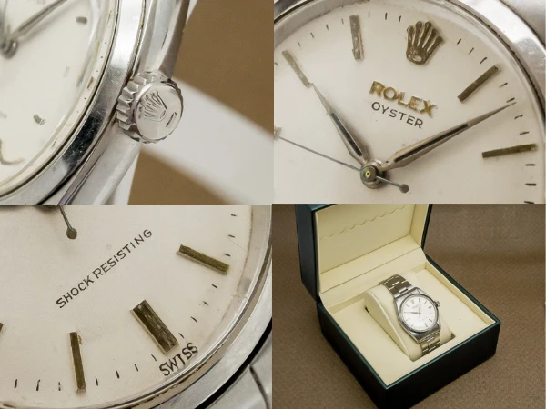 ロレックス オイスター Ref.6422 ヴィンテージ 手巻き アイボリーダイヤル 3連巻き込みブレス仕様 ROLEX OYSTER [ 代行おまかせコース ]
