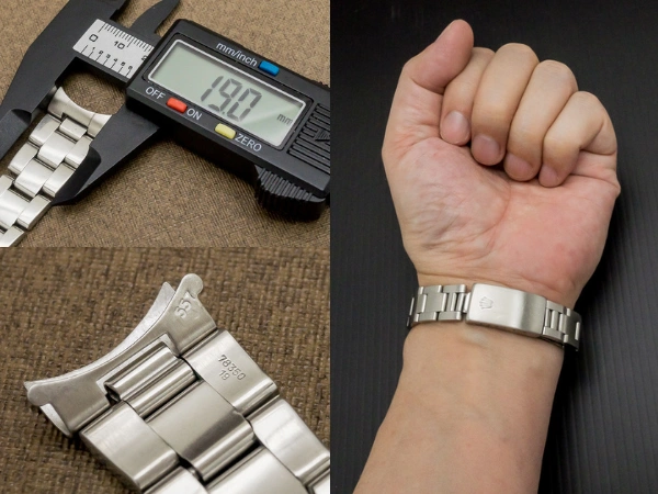 ロレックス 3連SSハードブレス Ref.78350-19 FF.557 19mm仕様 12コマ ROLEX [ 代行おまかせコース ]
