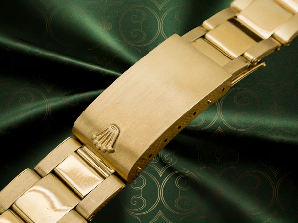 ロレックス 18KYG リベットブレス 12コマ 飛び出し王冠バックル 総重量50.6g 20mm仕様 ROLEX [代行おまかせコース]