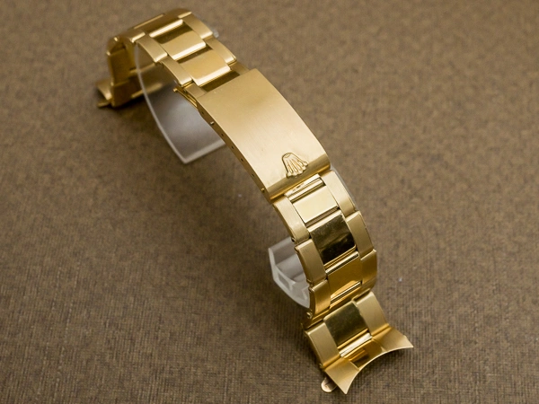 ロレックス 18KYG リベットブレス 12コマ 飛び出し王冠バックル 総重量50.6g 20mm仕様 ROLEX [代行おまかせコース]