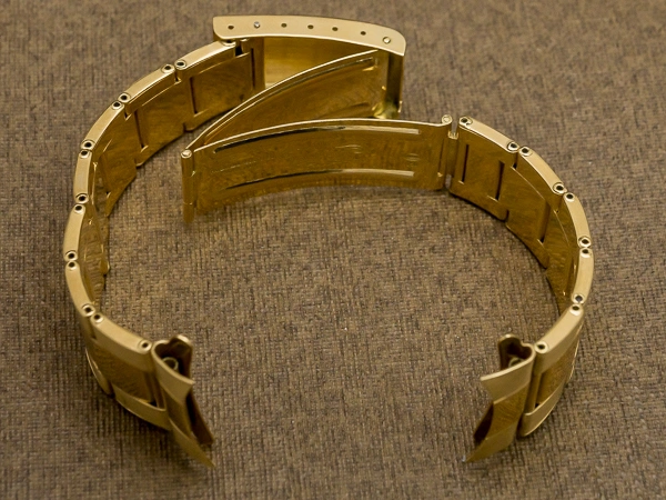 ロレックス 18KYG リベットブレス 12コマ 飛び出し王冠バックル 総重量50.6g 20mm仕様 ROLEX [代行おまかせコース]